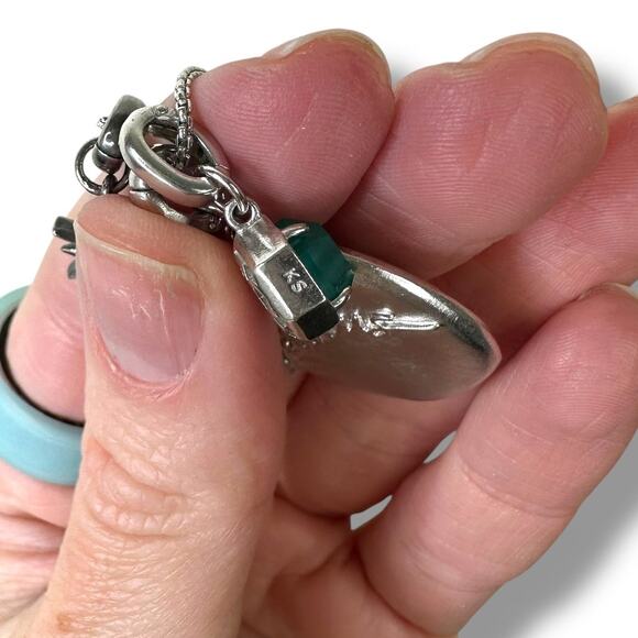 Kendra Scott NWOT 925 Silver Rhodium Plated Taurus Astrological Charm Necklace - Picture 7 of 7